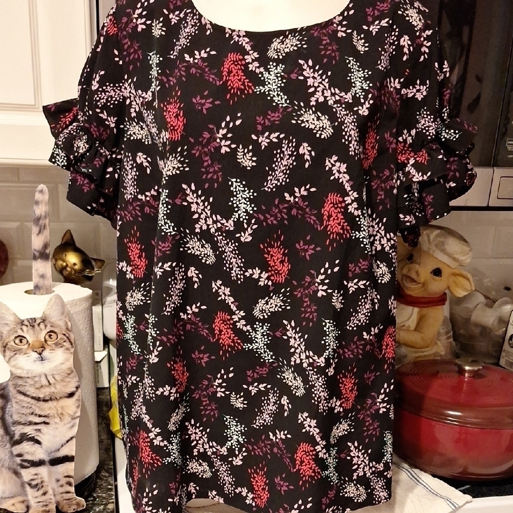 e Lane Bryant Short Sleeve Ruffly Sleeve Plus Size Top 20